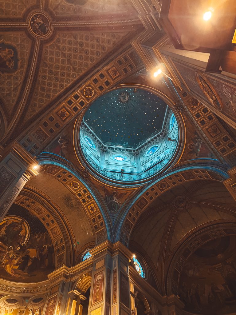 cupola stellata della chiesa di san gioacchino in prati