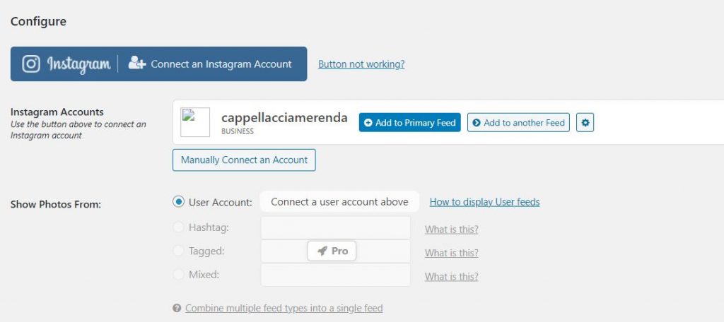 Migliori plug in da usare sul tuo blog: dashboard instagram