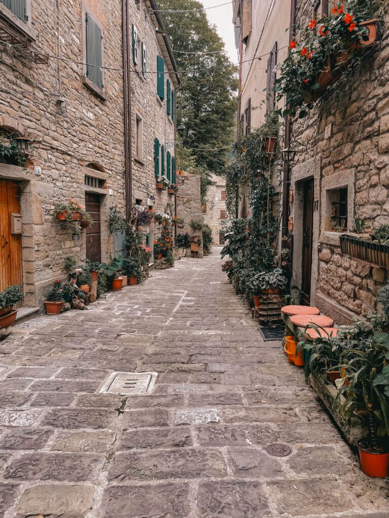 via fiorita di Portico in Romagna