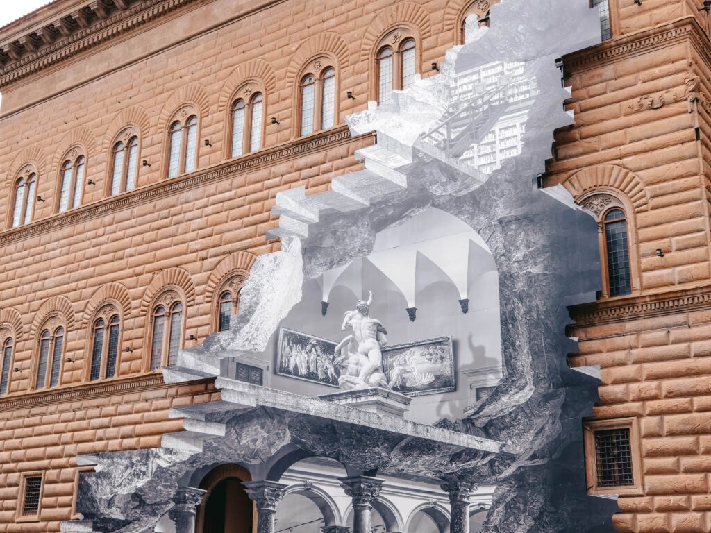 la ferita, installazione di palazzo strozzi