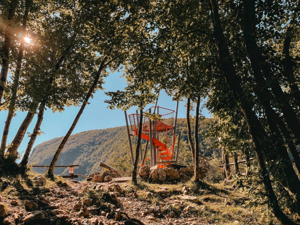 il terzo punto panoramico sul lago di barcis