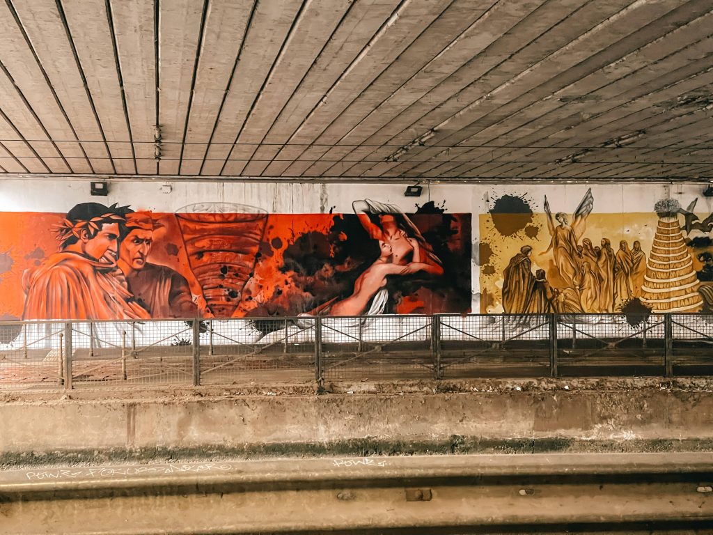 inferno purgatorio e paradiso - street art ai navigli