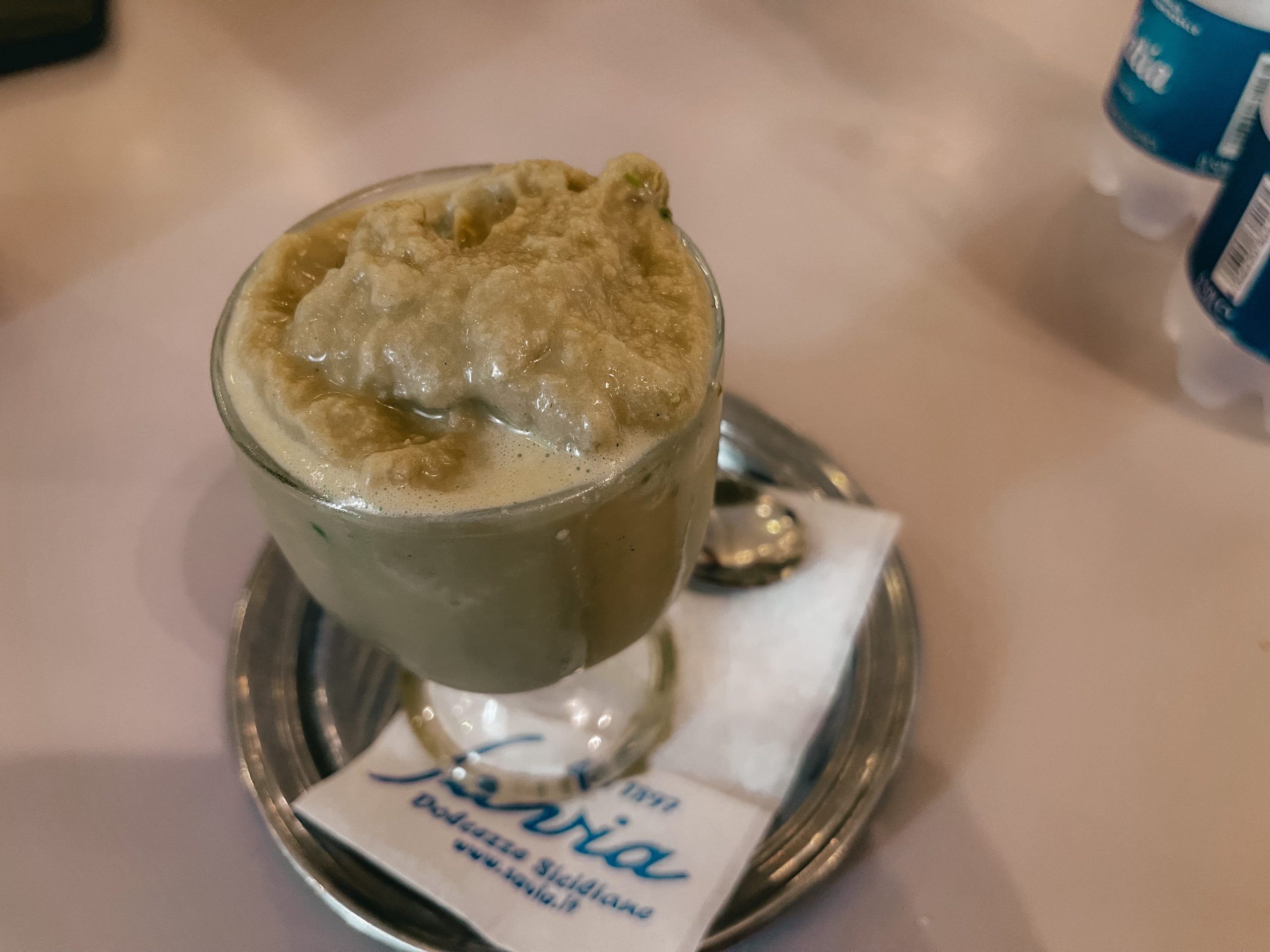 granita siciliana al pistaccio da savia