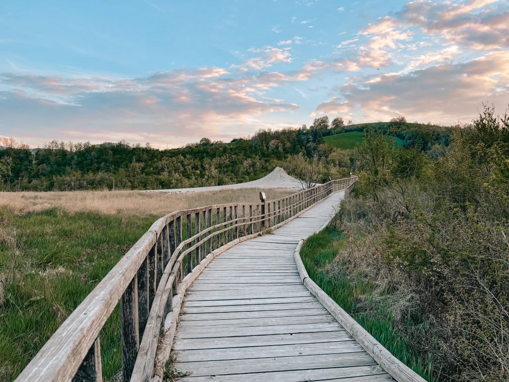 passerelle del sentiero panoramico delle salse