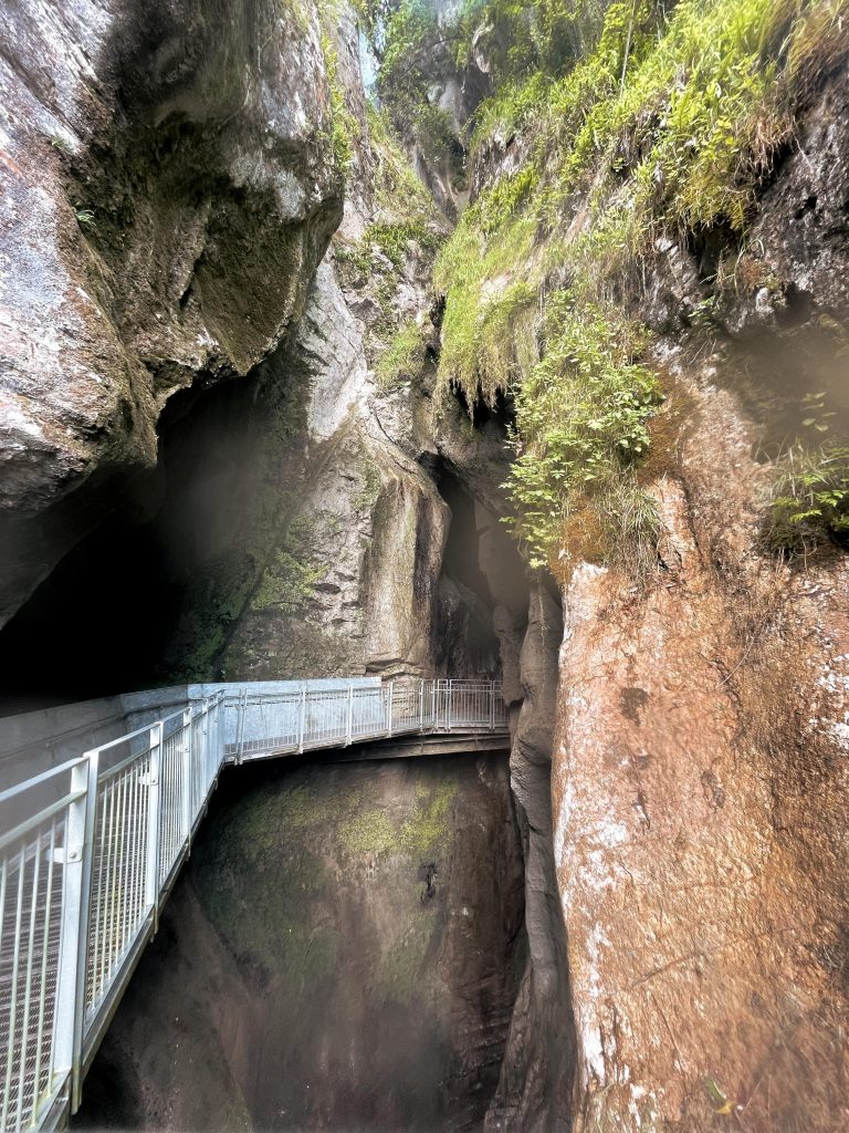 passerelle della grotta superiore