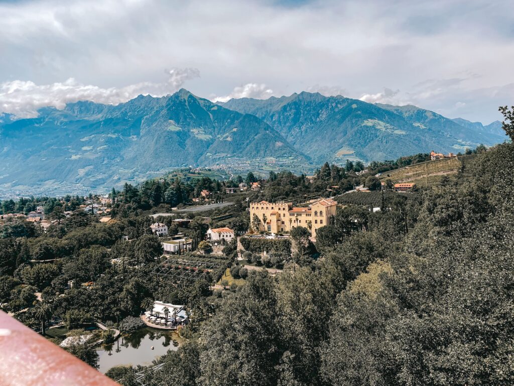 i giardini truttmansdorff visti dal punto panoramico