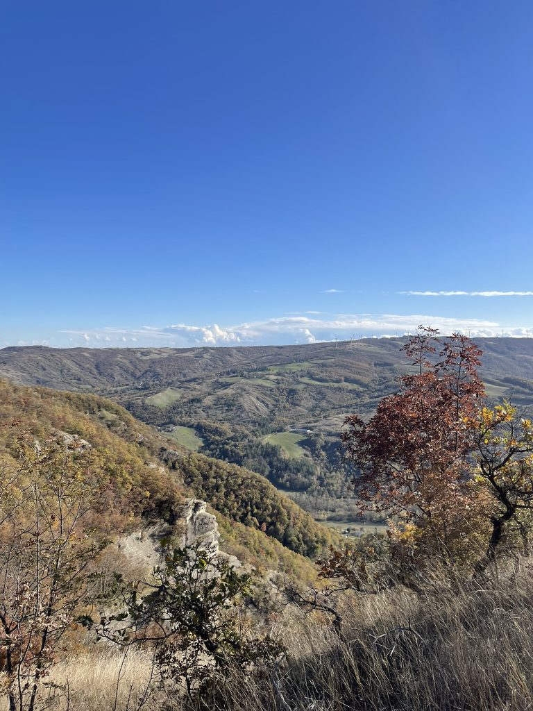 panorama dal monte bibele - Incontrando il Cinghiale Celtico: escursione in appennino bolognese